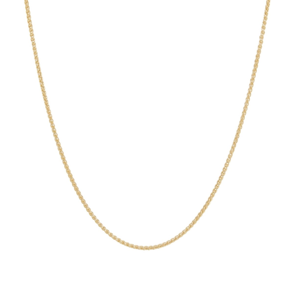 18ct Gold 1mm Spiga Chain - Samuel Perry