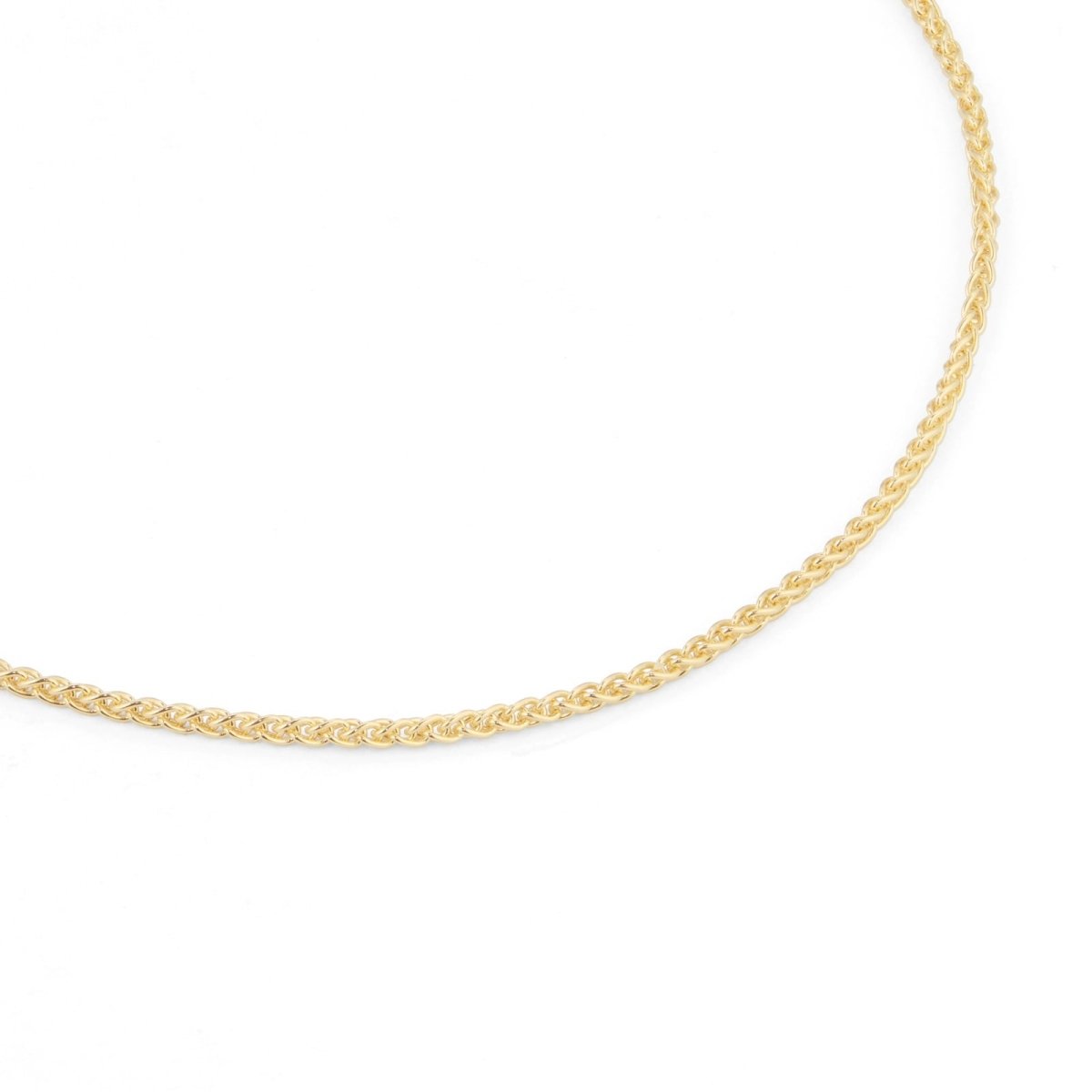 18ct Gold 1mm Spiga Chain - Samuel Perry