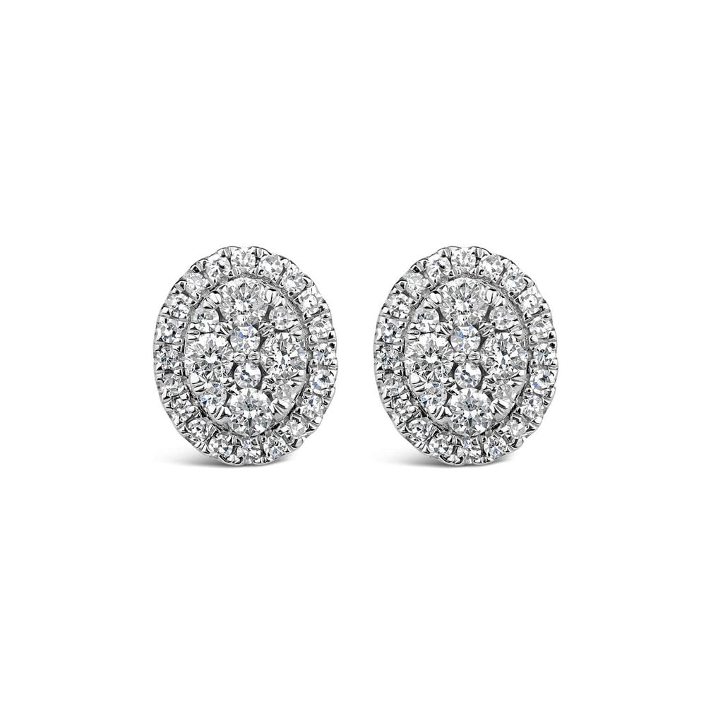 18ct White Gold 0.25ct Diamond Stud Earrings - Samuel Perry