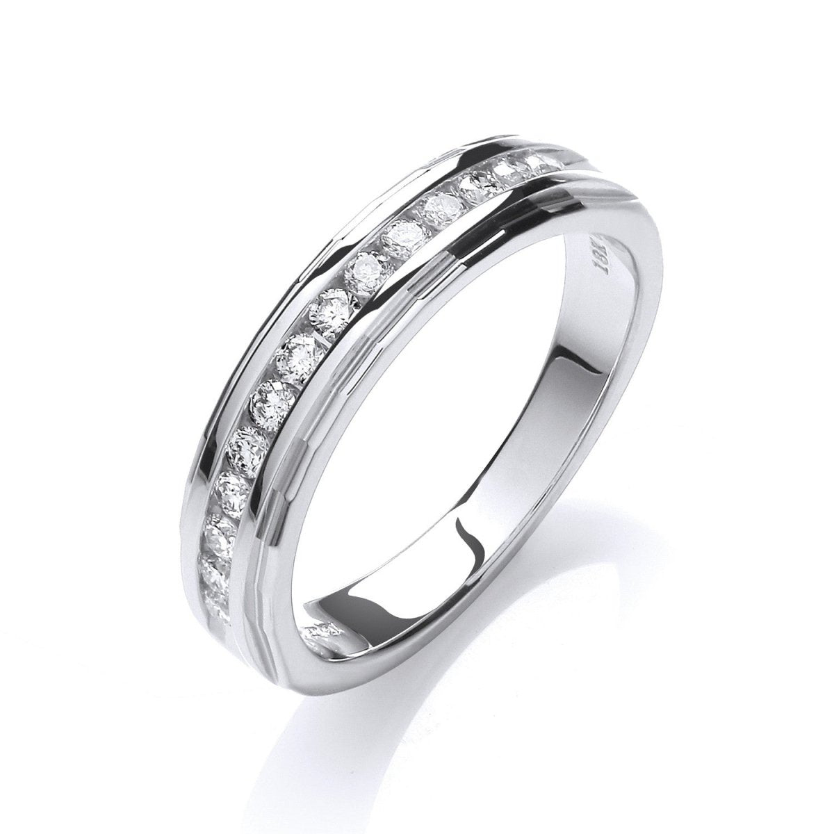18ct White Gold 0.25ctw Diamond Eternity Ring - Samuel Perry