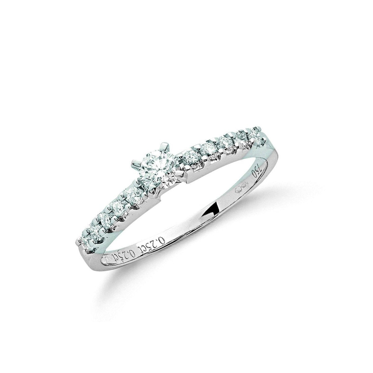 18ct White Gold 0.50ct Diamond Engagement Ring - Samuel Perry
