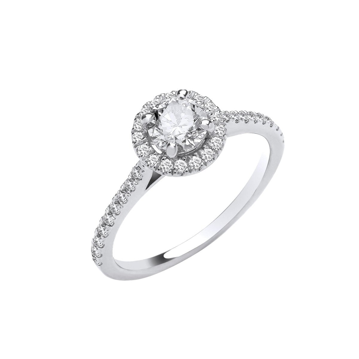 18ct White Gold 0.75ct Diamond Ring - Samuel Perry