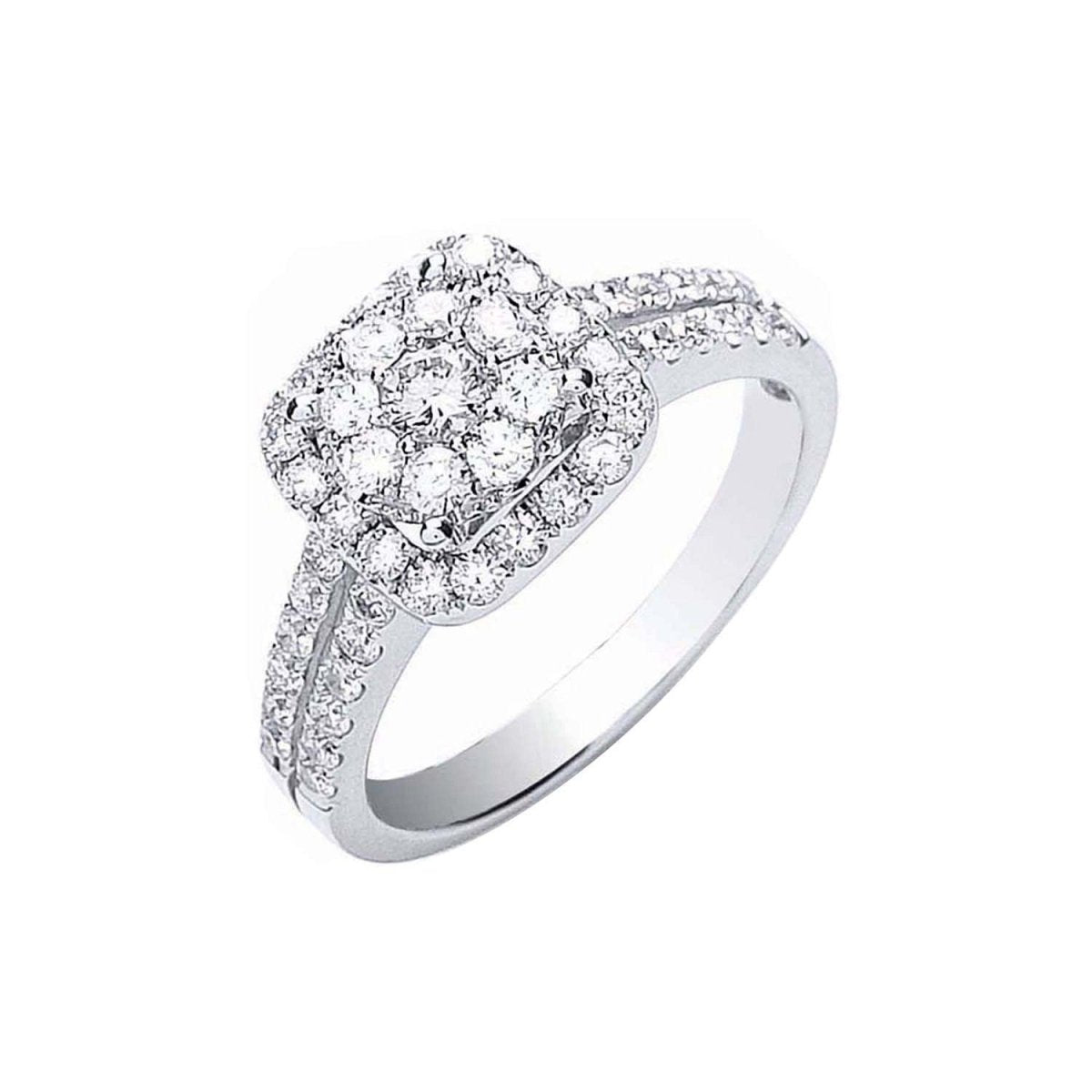 18ct White Gold 0.90ct Fancy Diamond Ring - Samuel Perry