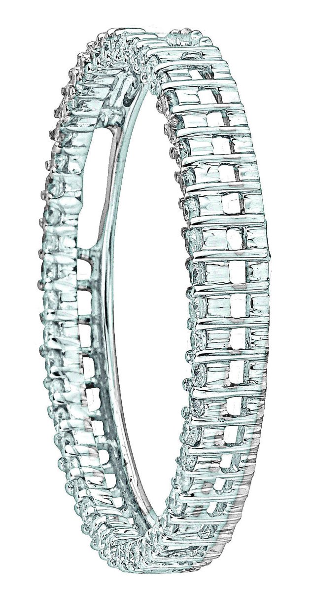 18ct White Gold 1.00ct Diamond Circle Pendant - Samuel Perry
