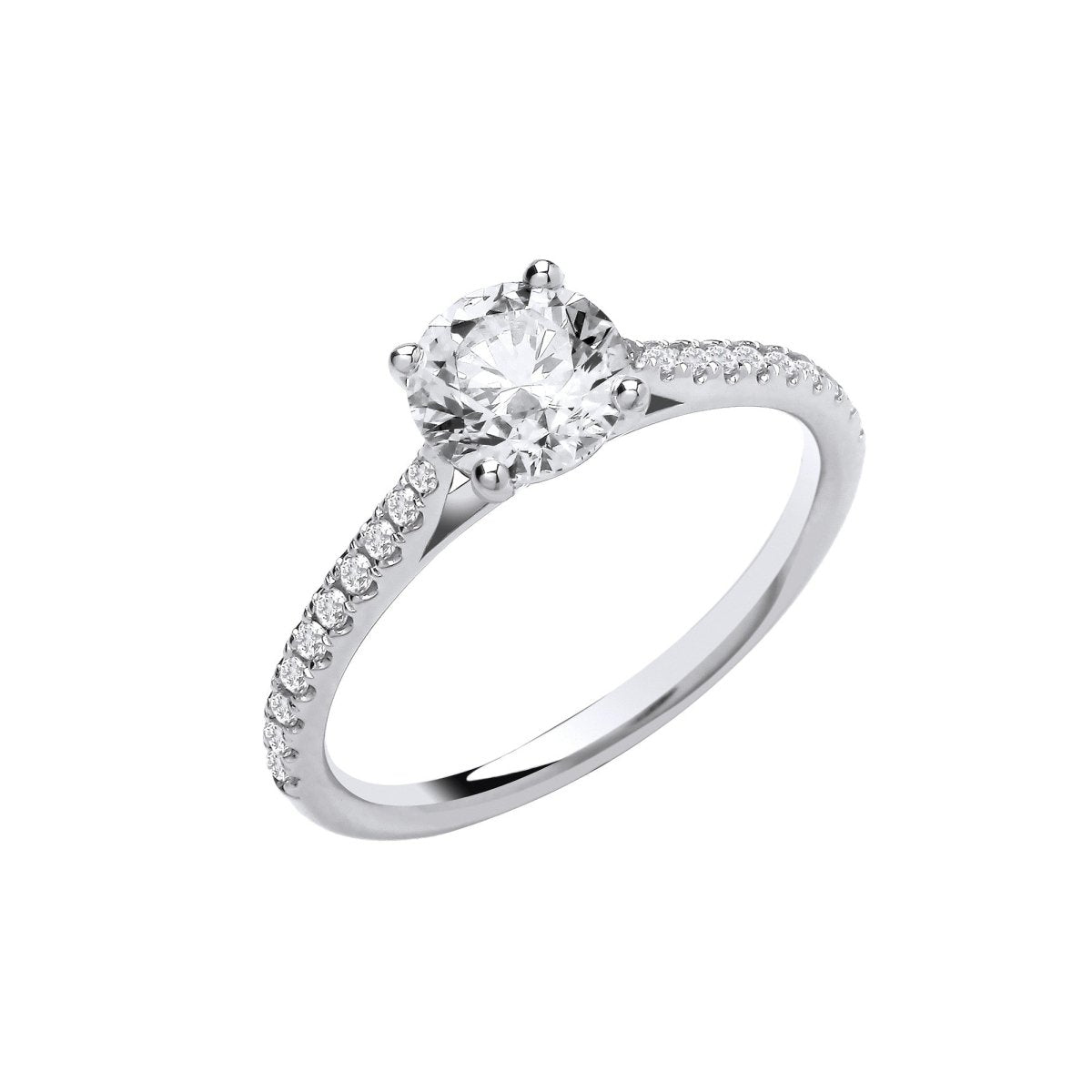 18ct White Gold 1.13ct Lab Grown Diamond Engagement Ring - Samuel Perry