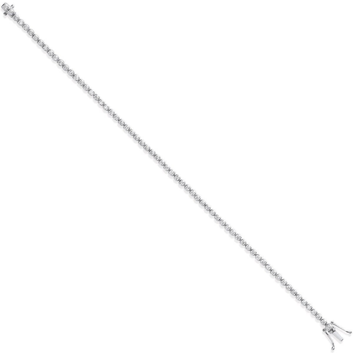 18ct White Gold 1.60ct Diamond Tennis Bracelet - Samuel Perry