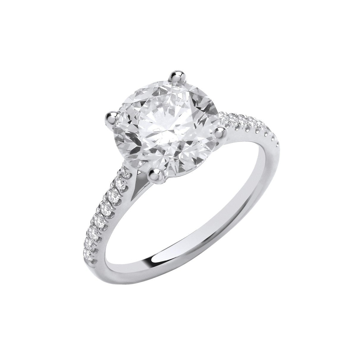 18ct White Gold 2.17ct Lab Grown Diamond Engagement Ring - Samuel Perry