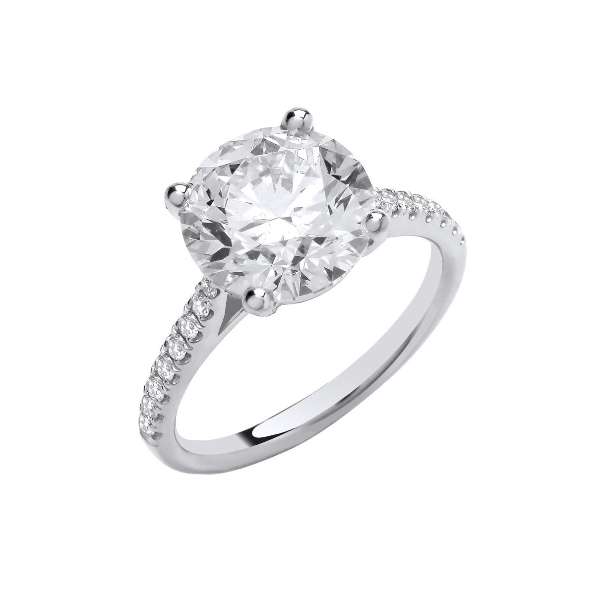 18ct White Gold 3.20ct Lab Grown Diamond Engagement Ring - Samuel Perry