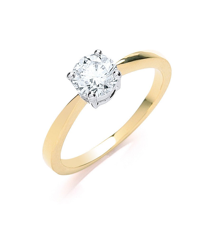 18ct Yellow Gold 0.70ct Diamond Engagement Ring - Samuel Perry
