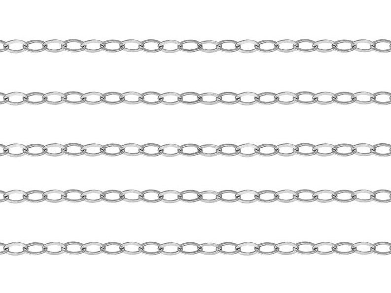 2mm Flat Cable Jewellery Bracelet in Sterling Silver - Samuel Perry