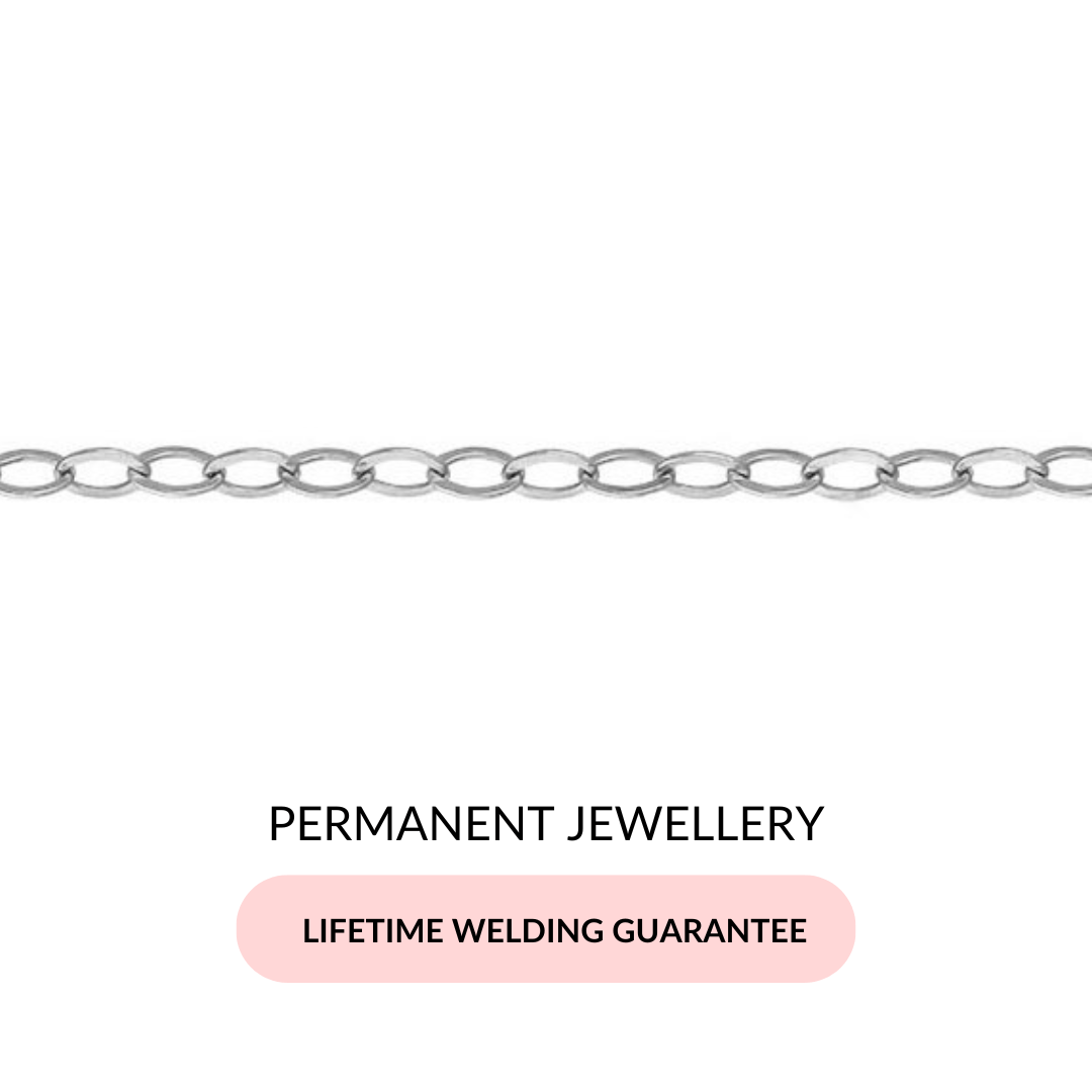 2mm Flat Cable Jewellery Bracelet in Sterling Silver - Samuel Perry