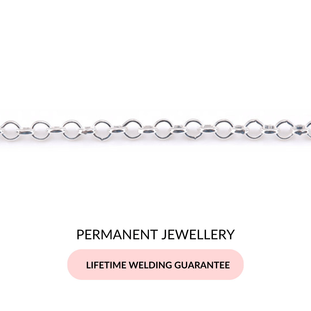 3mm Belcher Permanent Jewellery Bracelet in Sterling Silver - Samuel Perry
