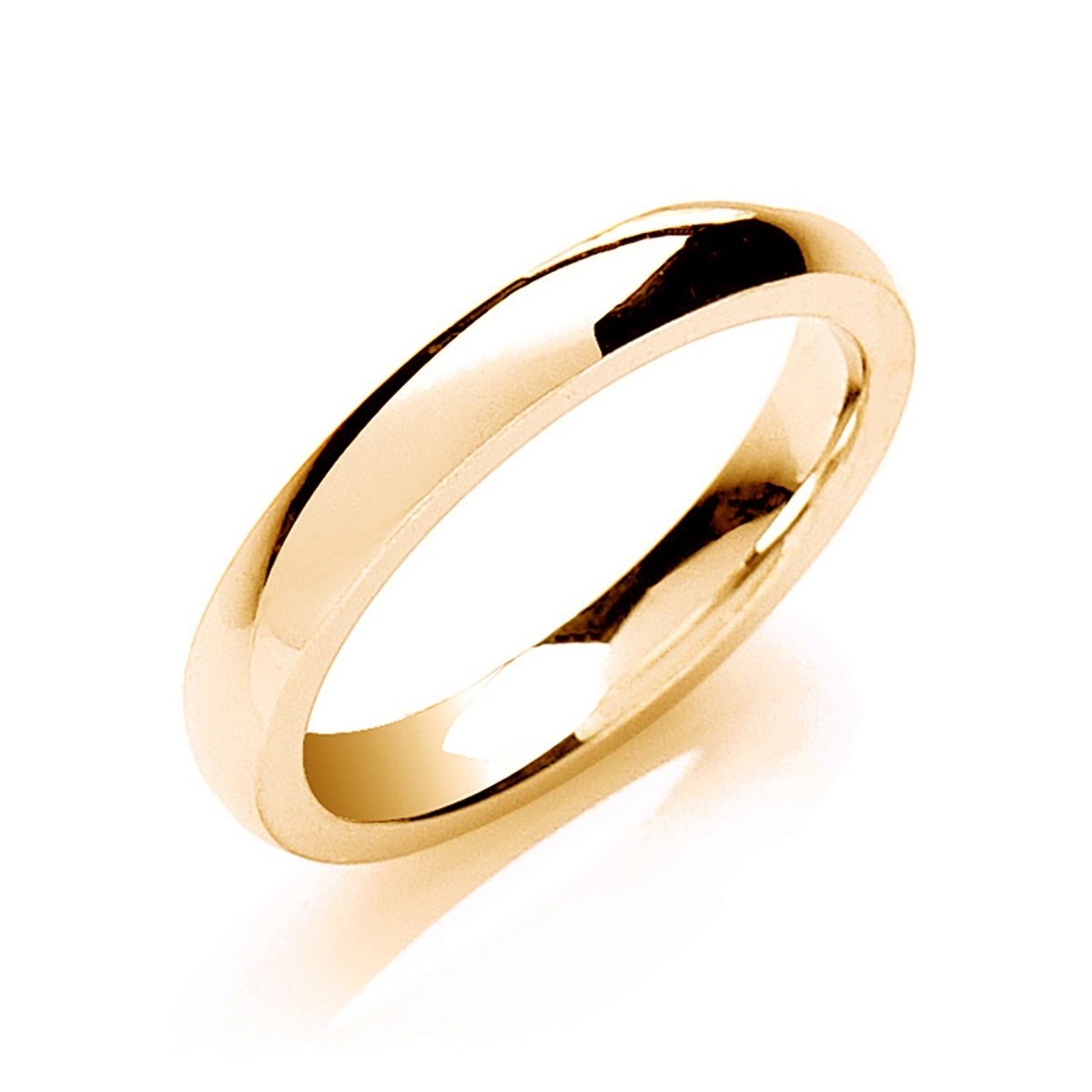 3mm Court Wedding Ring in 18ct Yellow Gold - Samuel Perry