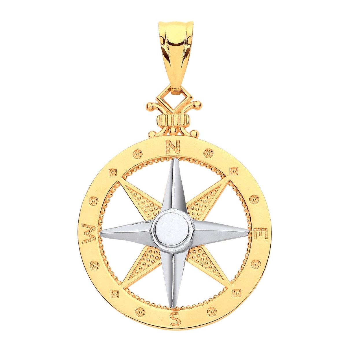 9ct Gold Compass Pendant – Navigate in Style - Samuel Perry