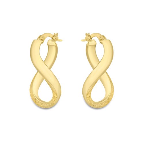 9ct Gold Oval Hoops - Samuel Perry