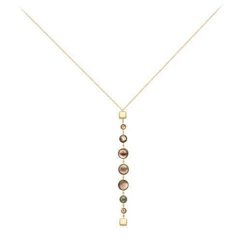9ct Gold Pearl Drop Fancy Necklace - Samuel Perry