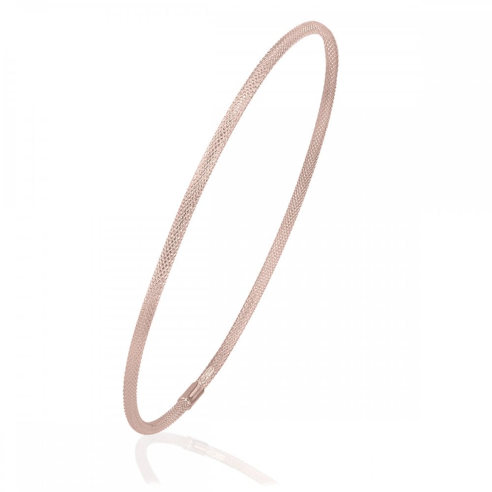 9ct Rose Gold Pattern Slave Bangle - Samuel Perry
