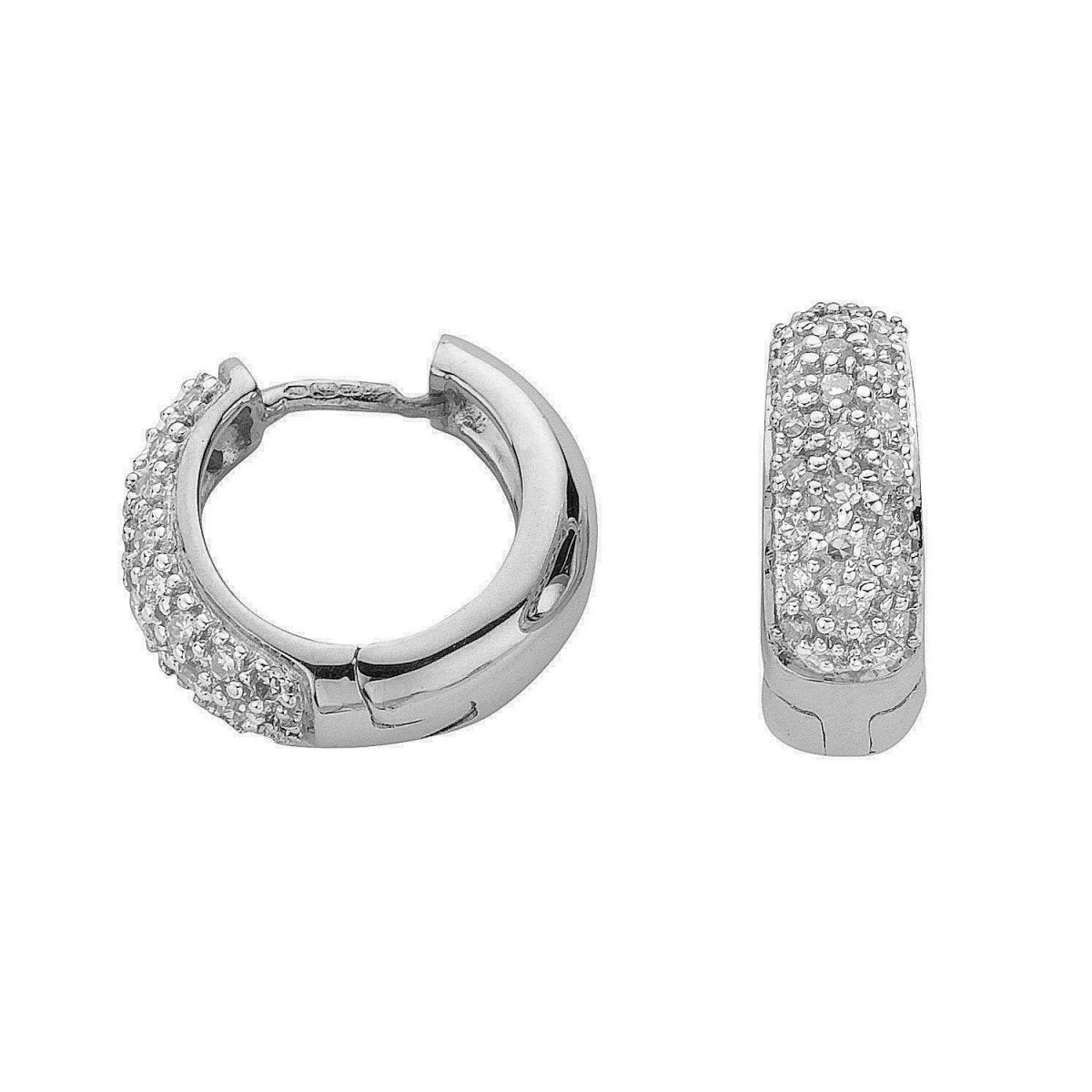 9ct White Gold 0.42ct Diamond Earrings - Samuel Perry