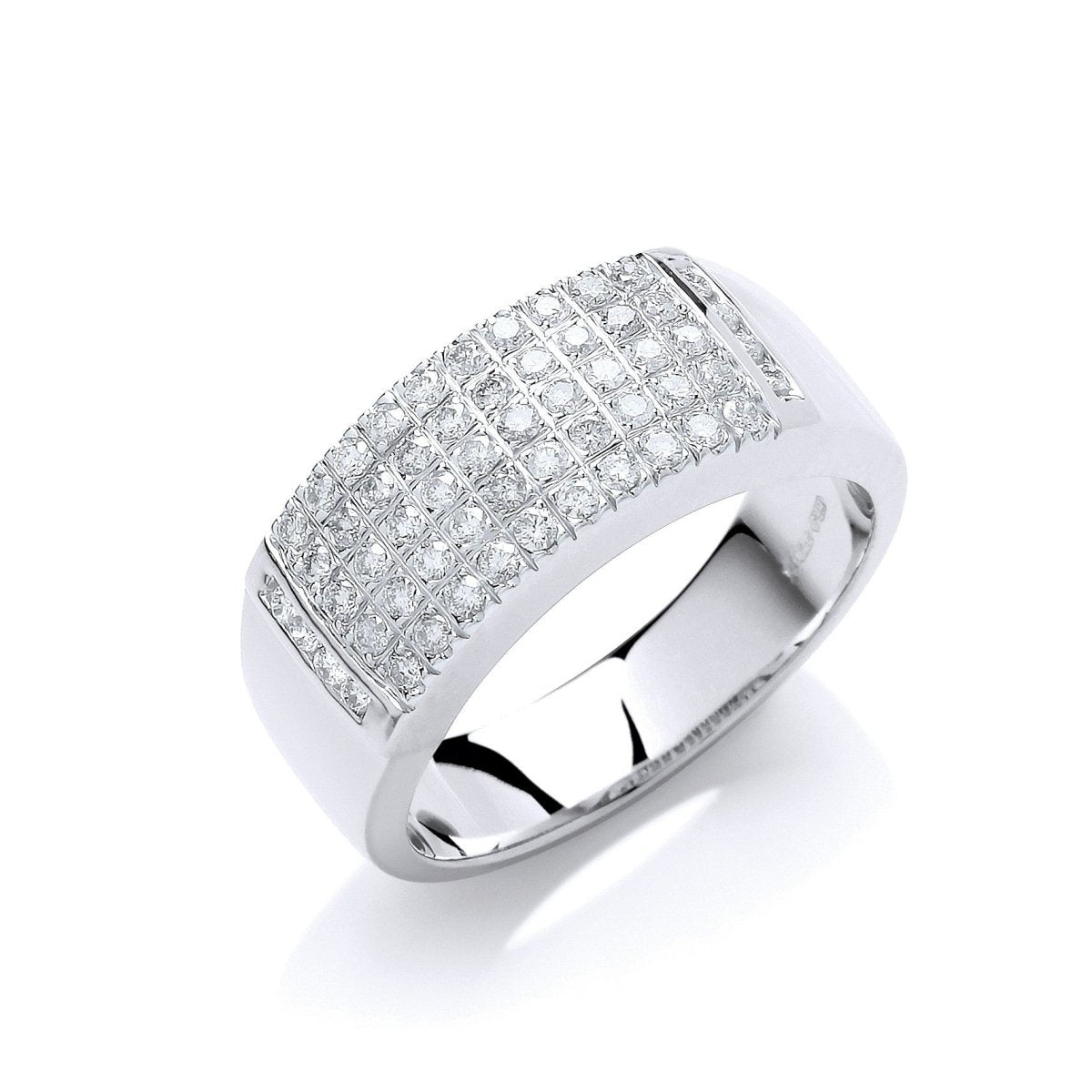 9ct White Gold 0.50ct Brilliant Cut Diamond Ring - Samuel Perry