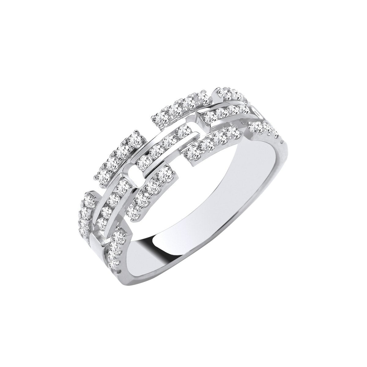 9ct White Gold 0.50ct Diamond Ring - Samuel Perry