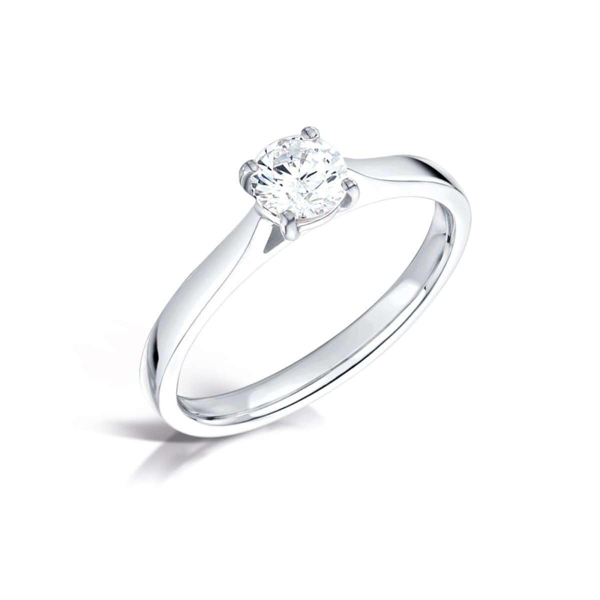 9ct White Gold 0.50ct Lab Grown Diamond Engagement Ring - Samuel Perry