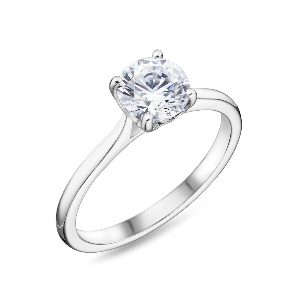 9ct White Gold 0.50ct Lab Grown Diamond Engagement Ring - Samuel Perry