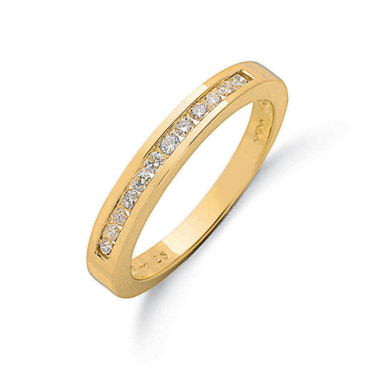 9ct Yellow Gold 0.25ct Diamond Eternity Ring - Samuel Perry
