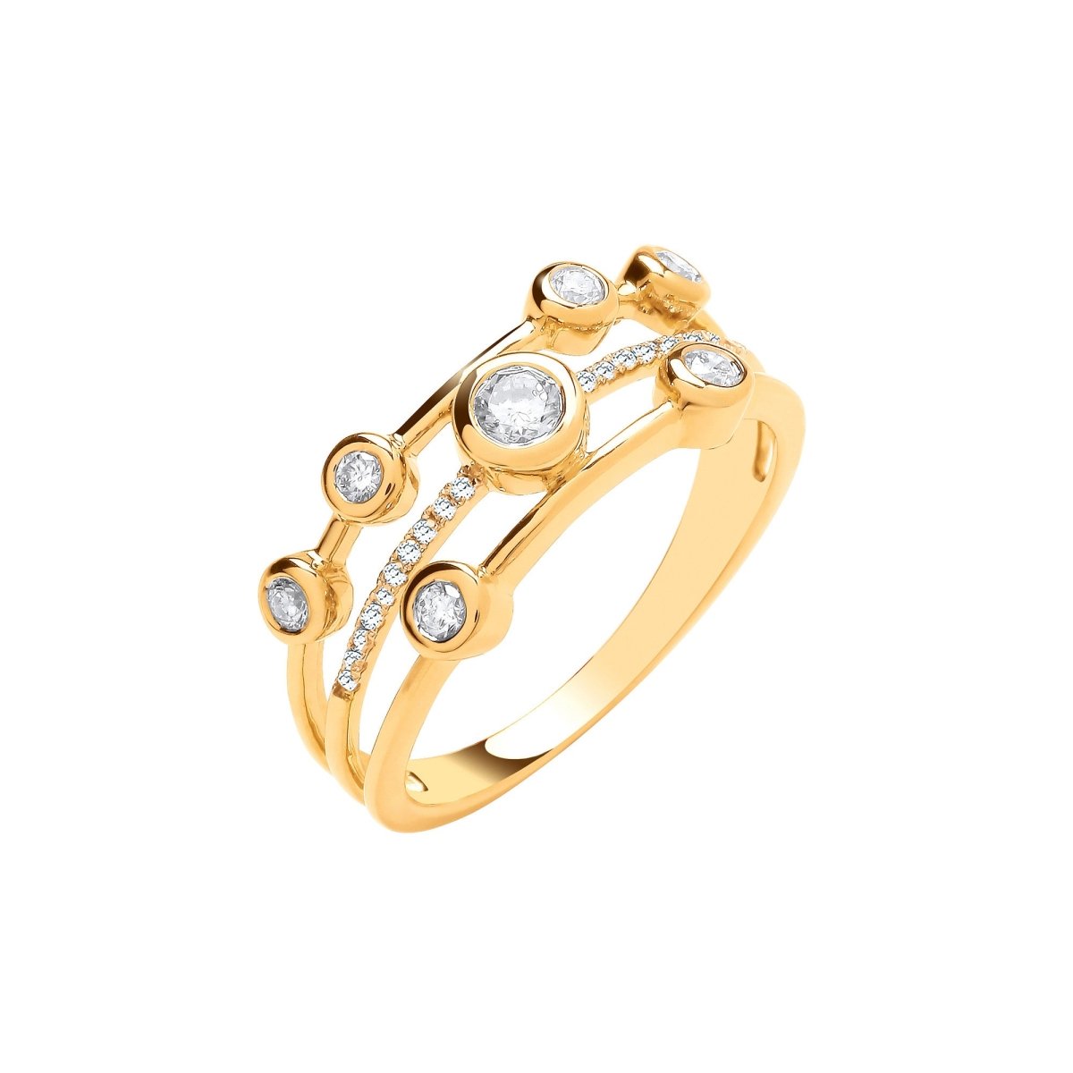 9ct Yellow Gold 0.33ctw Diamond Dress Ring - Samuel Perry