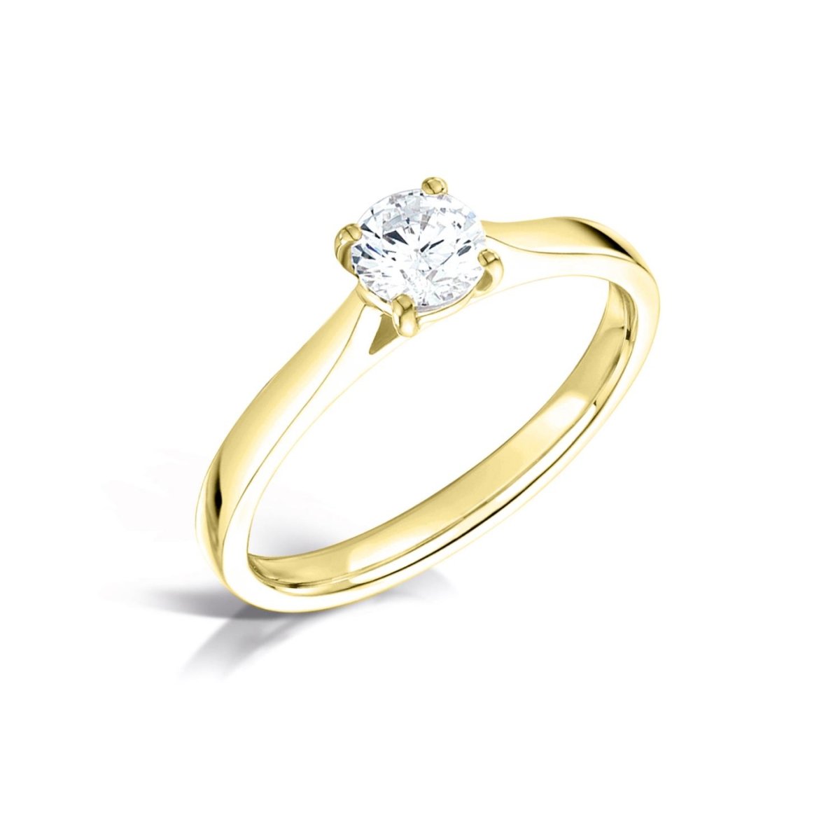 9ct Yellow Gold 0.50ct Lab Grown Diamond Engagement Ring - Samuel Perry