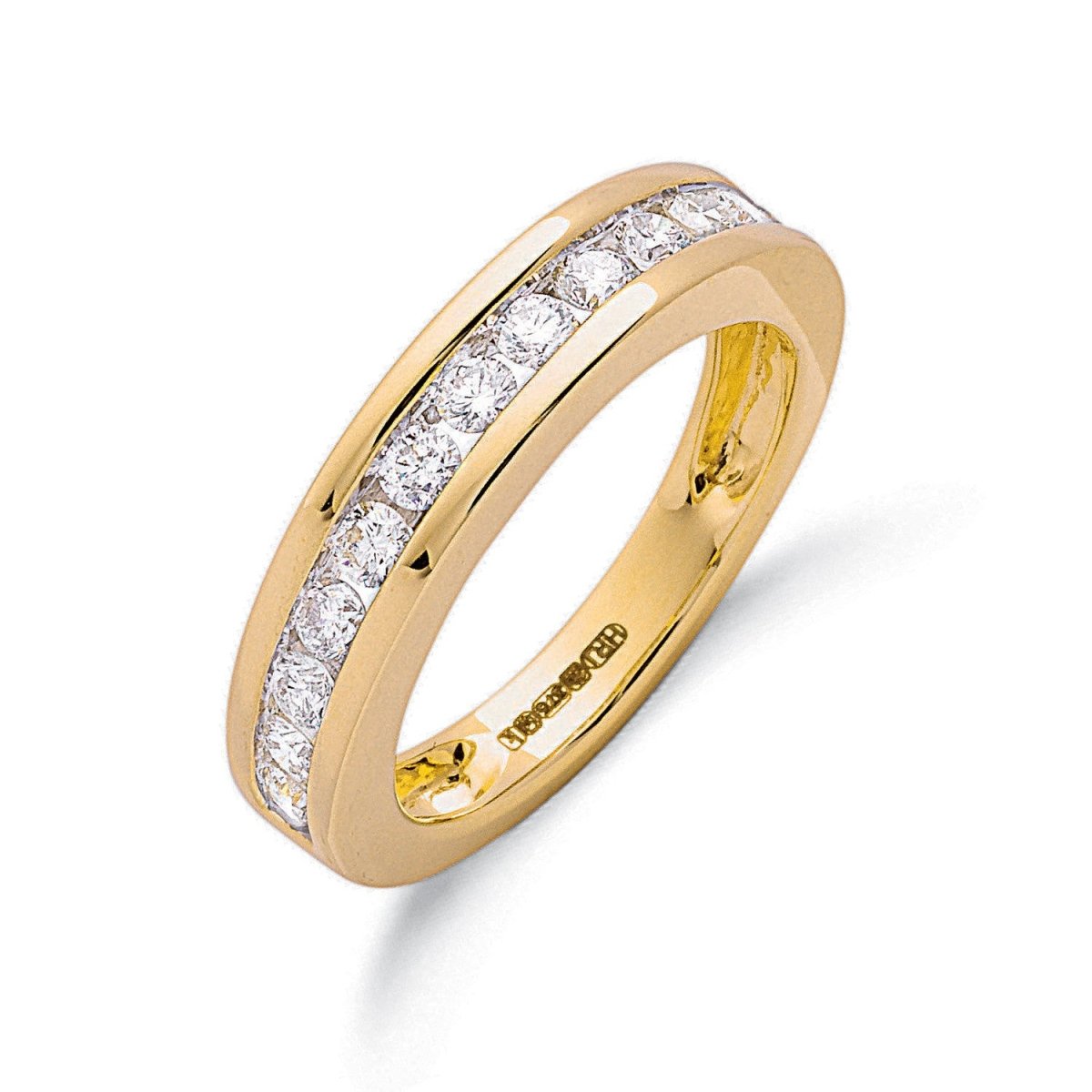 9ct Yellow Gold 0.75ct Diamond Eternity Ring - Samuel Perry