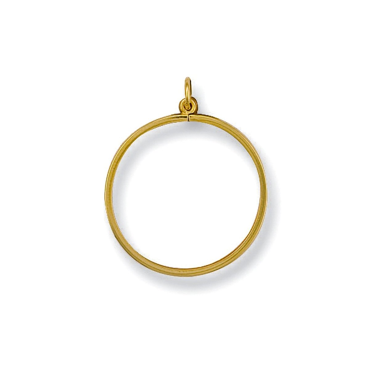 9ct Yellow Gold 1/10 Sovereign Pendant – Elegant Plain Mount - Samuel Perry