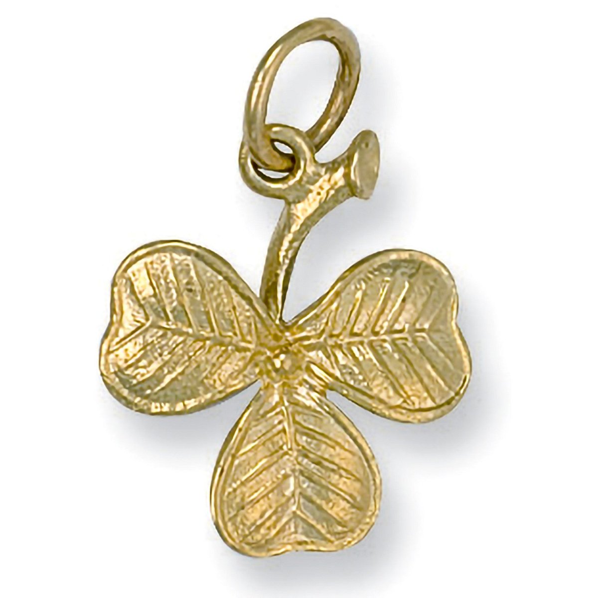 9ct Yellow Gold 3 Leaf Clover Pendant – Timeless Elegance - Samuel Perry