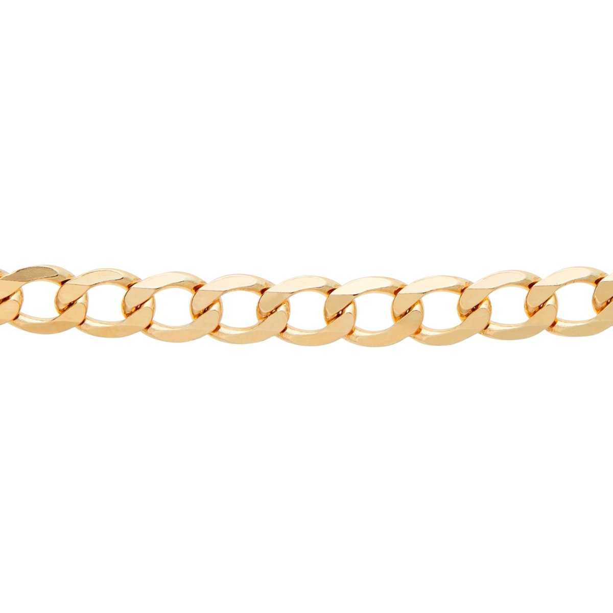 9ct Yellow Gold 5mm Curb Chain Necklace - Samuel Perry