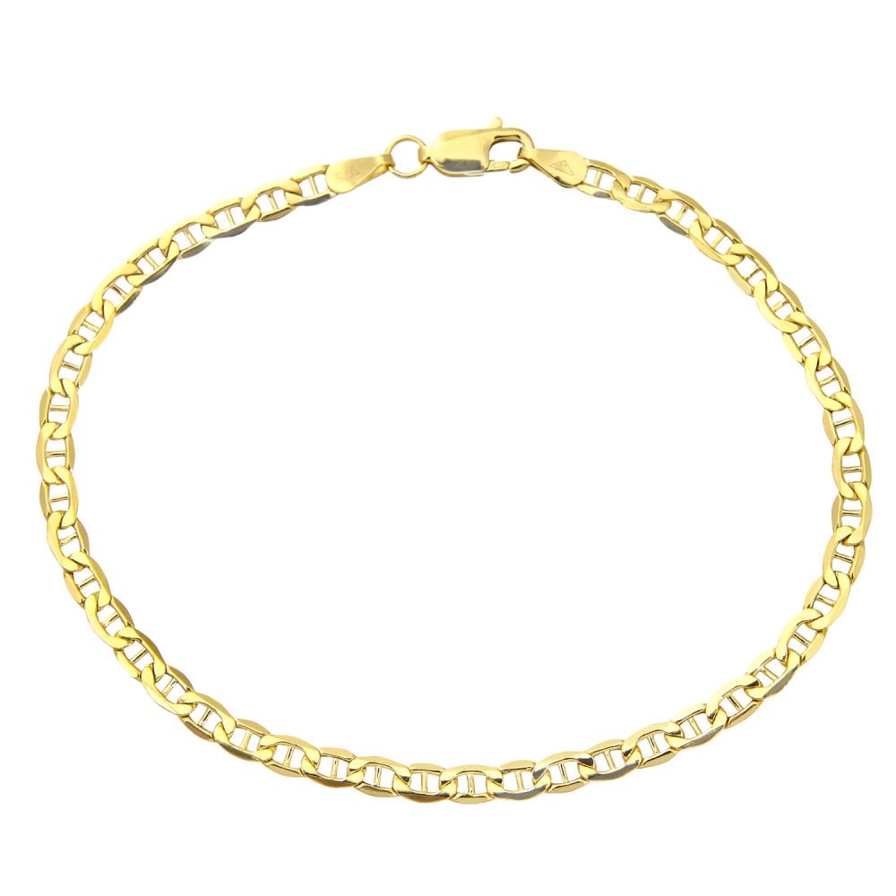 9ct Yellow Gold 7.5 Inch Anchor Bracelet - Samuel Perry