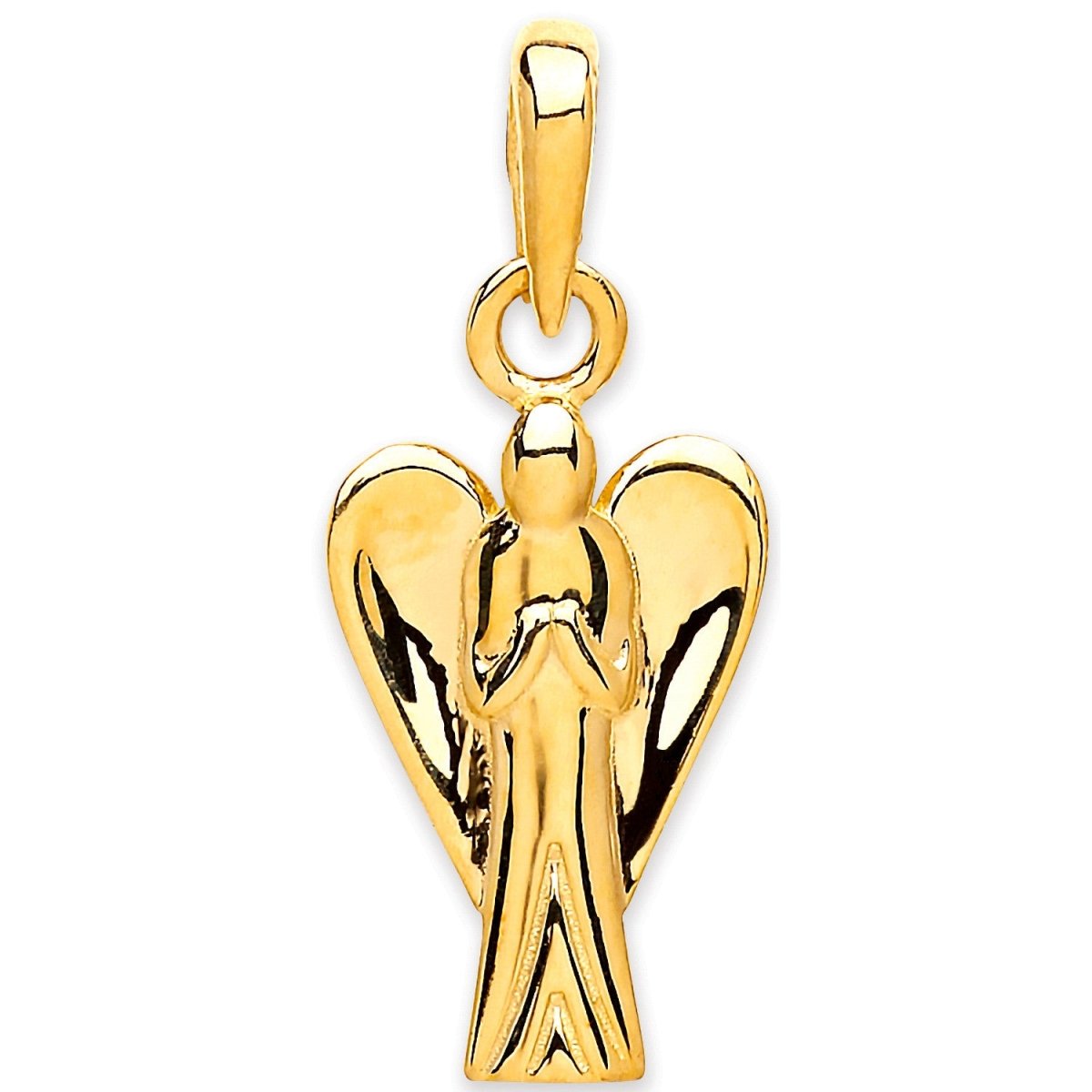 9ct Yellow Gold Angel Pendant – Delicate & Symbolic - Samuel Perry