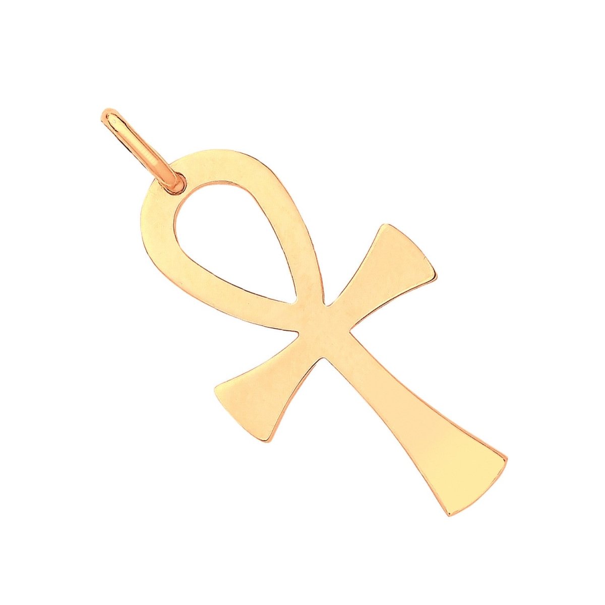 9ct Yellow Gold Ankh Cross Pendant – The Key of Life - Samuel Perry