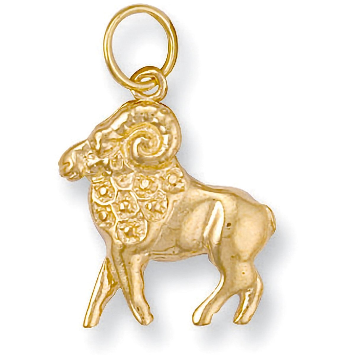 9ct Yellow Gold Aries Zodiac Pendant – Strength & Luxury - Samuel Perry