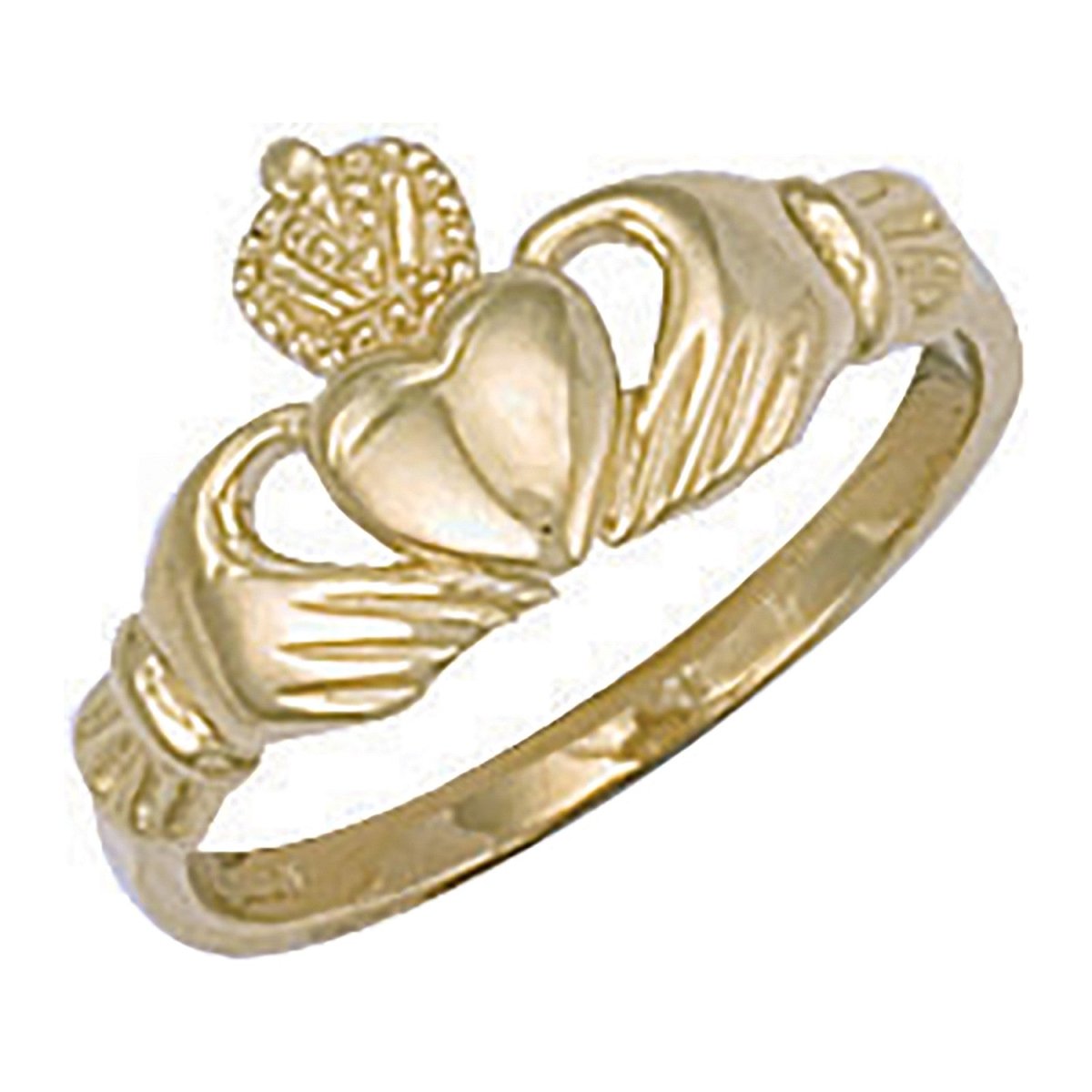 9ct Yellow Gold Baby Claddagh Ring - Samuel Perry