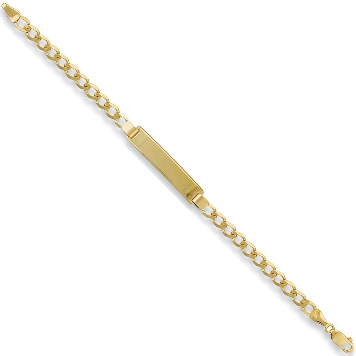 9ct Yellow Gold Baby & Ladies Curb ID Bracelet – Elegant & Personalised - Samuel Perry