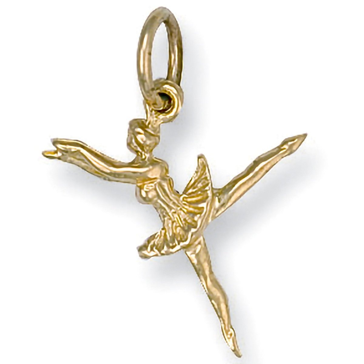 9ct Yellow Gold Ballerina Pendant – Grace & Elegance - Samuel Perry