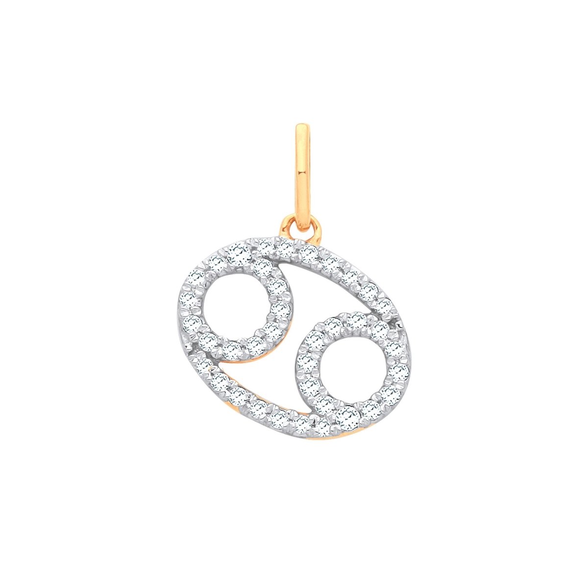 9ct Yellow Gold Cancer Zodiac Pendant - Samuel Perry