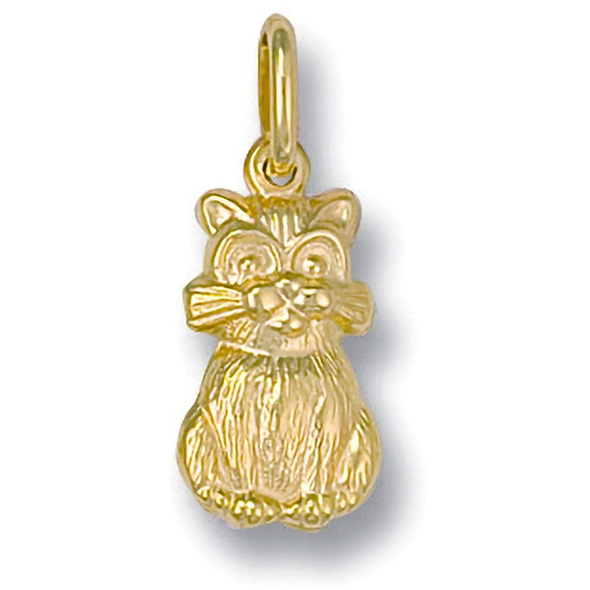 9ct Yellow Gold Cat Pendant – Graceful & Timeless - Samuel Perry