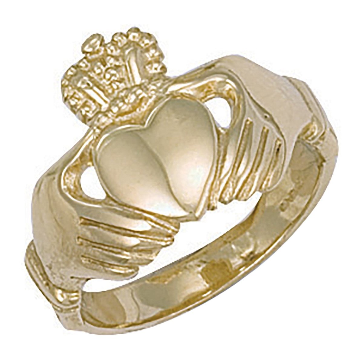 9ct Yellow Gold Claddagh Ring – Timeless Irish Symbol - Samuel Perry