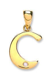 9ct Yellow Gold Diamond "C" Initial - Samuel Perry