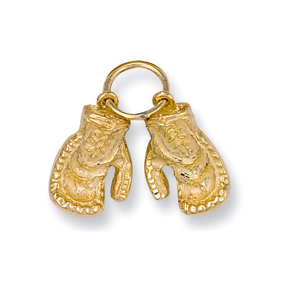 9ct Yellow Gold Double Boxing Glove Pendant - Samuel Perry
