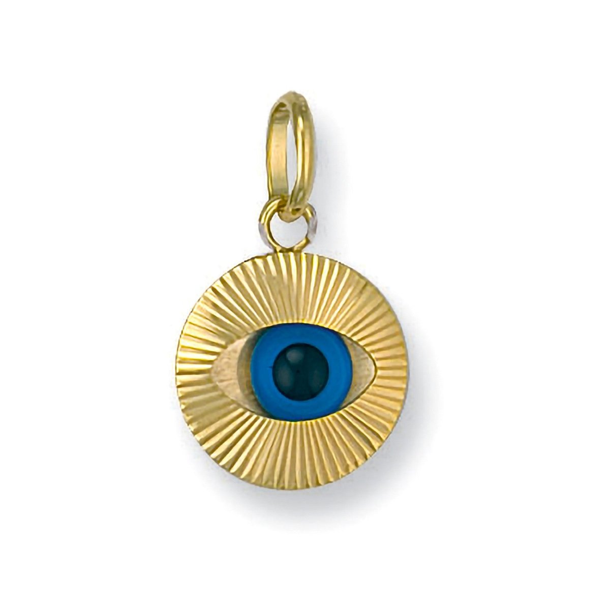 9ct Yellow Gold Evil Eye Pendant – Protective & Stylish - Samuel Perry