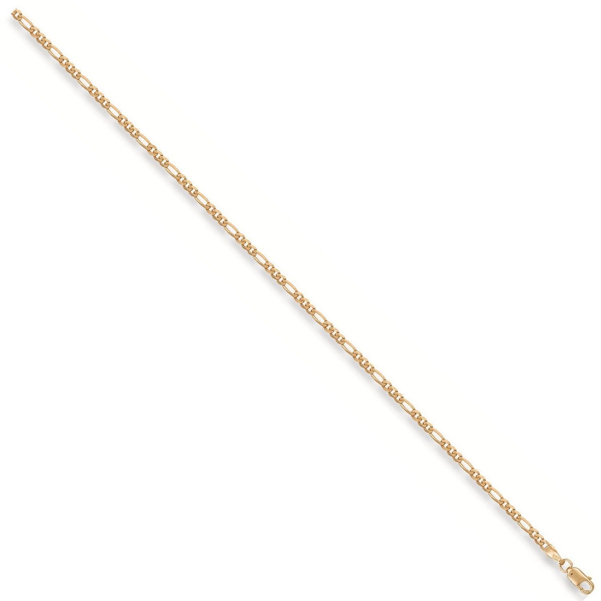 9ct Yellow Gold Figaro Anklet – Bold and Sophisticated - Samuel Perry