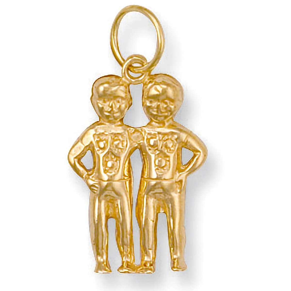 9ct Yellow Gold Gemini Zodiac Pendant – Timeless Elegance - Samuel Perry