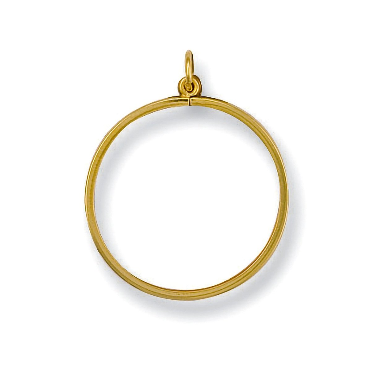 9ct Yellow Gold Half Sovereign Pendant – Classic Plain Mount - Samuel Perry