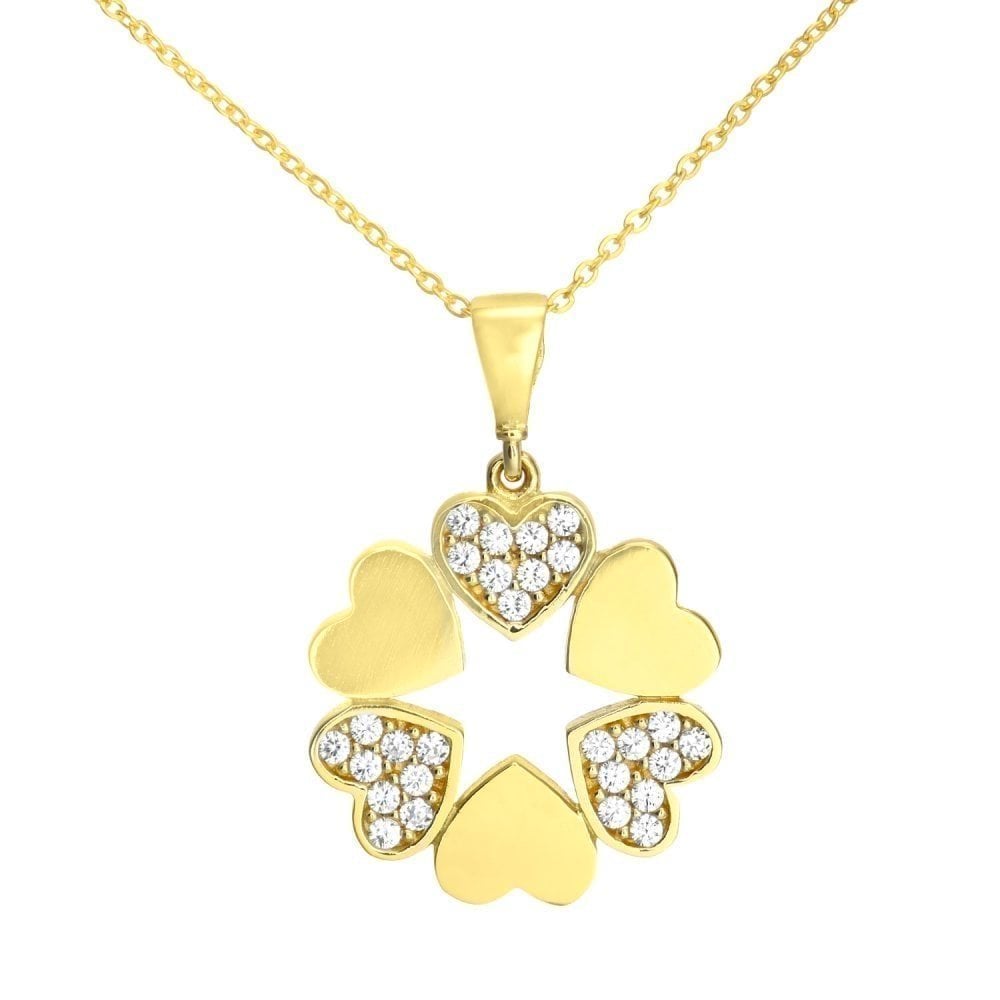 9ct Yellow Gold Heart Necklace - Samuel Perry